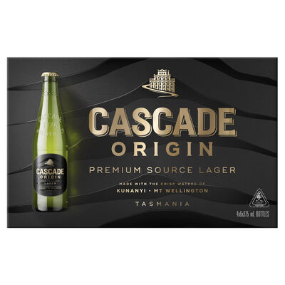 Cascade Origin Premium Source Lager Bottle 375mL Carton 24 | Liquorland