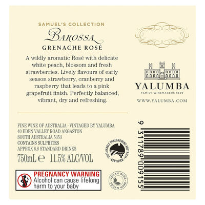 Yalumba Sc Barossa Grenache Rose 750mL Each | Liquorland