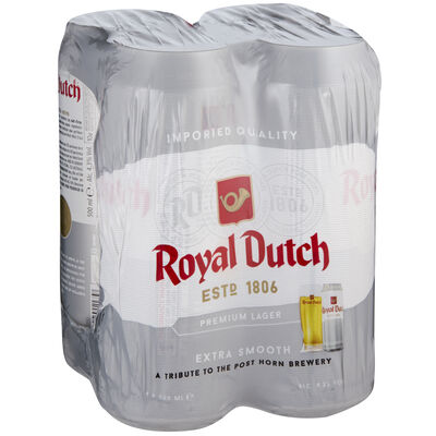 Royal Dutch Posthorn Ext Smooth Can 500mL Pack 4 | Liquorland