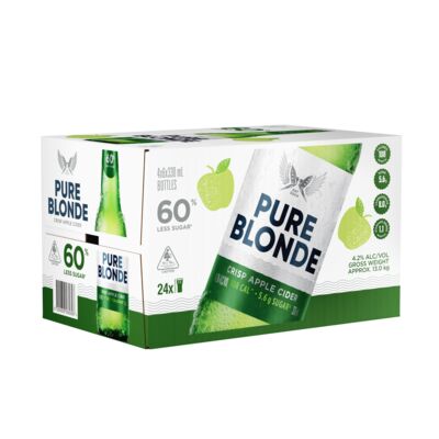 Pure Blonde Crisp Apple Cider Bottle 330mL Carton 24 | Liquorland