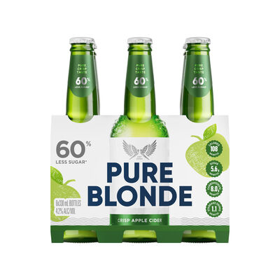 Pure Blonde Crisp Apple Cider Bottle 330mL Pack 6 | Liquorland