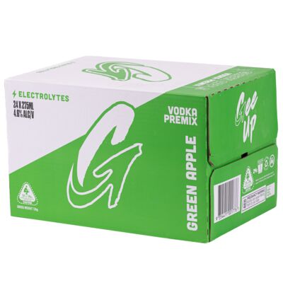 Gee Up Green Apple Vodka Bottle 275mL Carton 24 | Liquorland