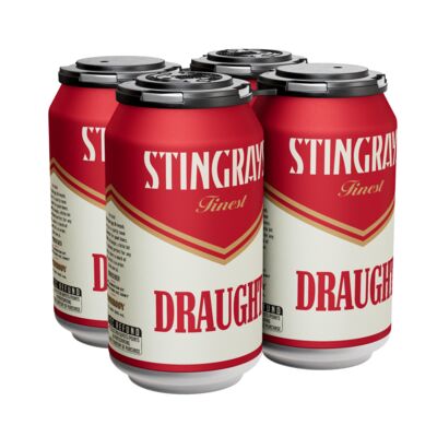 Bodriggy Stingray Draught Can 355mL Pack 4 | Liquorland
