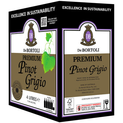 De Bortoli Premium Pinot Grigio Cask 4l Each | Liquorland