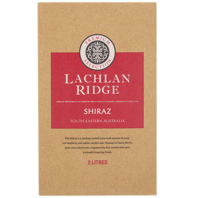 Lachlan Ridge Shiraz 2l Each | Liquorland