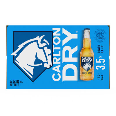 Carlton Dry Mid 3 5 Bottle 330mL Carton 24 | undefined