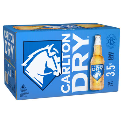 Carlton Dry Mid 3 5 Bottle 330mL Carton 24 | undefined