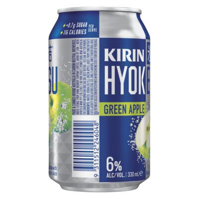 Kirin Hyoketsu Green Apple Can 330mL Each | Liquorland