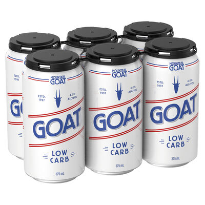 Mountain Goat Low Carb Can 375mL Pack 6 | Liquorland