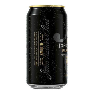 Johnnie Walker Black Cola Can 375mL Pack 4 | Liquorland