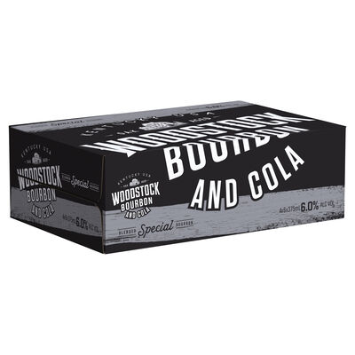 Woodstock Bourbon Cola 6 375mL Carton 24 | Liquorland
