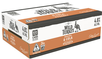 Wild Turkey Cola Can 375mL Carton 24 | Liquorland
