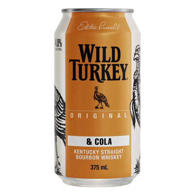 Wild Turkey Cola Can 375mL Each | Liquorland