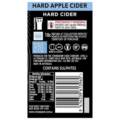 Strongbow Hard Cider Can 375mL Each | Liquorland