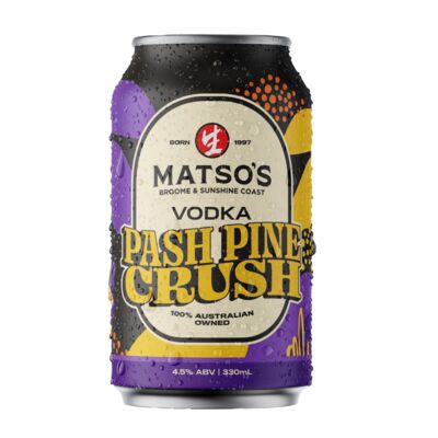 Matso S Vodka Pash Pine Crush Can 330mL Each | Liquorland