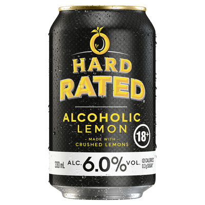 Hard Rated Lemon 6 Can 330mL Each | Liquorland