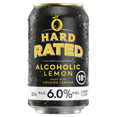 Hard Rated Lemon 6 Can 330mL Each | Liquorland