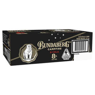Bundaberg Campfire Rum Extra 8 Can 375mL Carton 24 | Liquorland