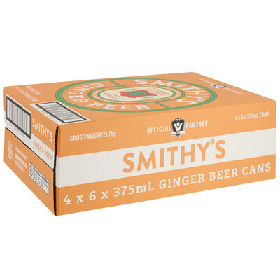 Smithy S Ginger Beer Can 375mL Carton 24 | Liquorland