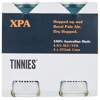 Tinnies Xpa Can 375mL Pack 4 | Liquorland