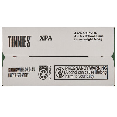 Tinnies Xpa Can 375mL Carton 16 | Liquorland
