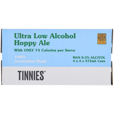 Tinnies Ultra Low Alcohol Can 375mL Carton 16 | Liquorland