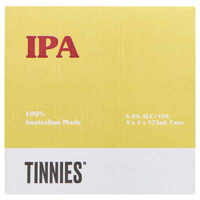 Tinnies Ipa 6 Can 375mL Carton 16 | Liquorland