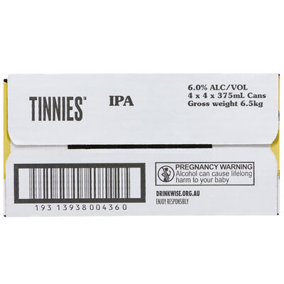Tinnies Ipa 6 Can 375mL Carton 16 | Liquorland