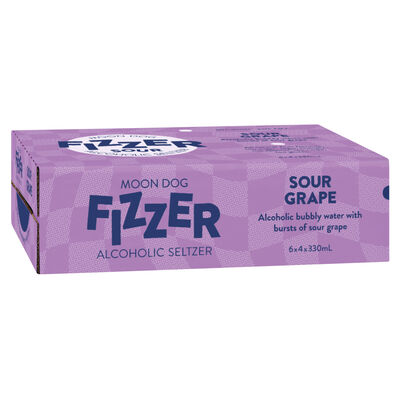 Moon Dog Fizzer Sour Grape Can 330mL Carton 24 | Liquorland