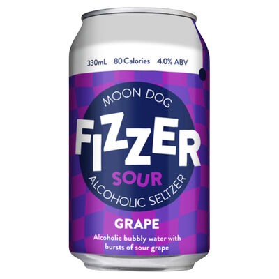 Moon Dog Fizzer Sour Grape Can 330mL Each | Liquorland