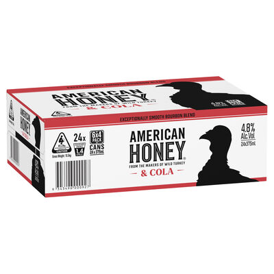 Wild Turkey American Honey Cola Can 375mL Carton 24 | undefined